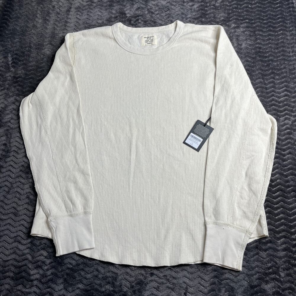 Buck Mason Natural Venice Wash Vintage Thermal Surplus Tee size XL NWT